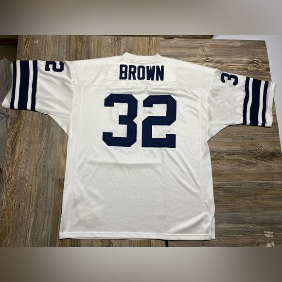 College Away Variant ALL-AMERICAN Jim Brown Syracuse/Browns #32 Jersey XXL - Picture 1 of 11